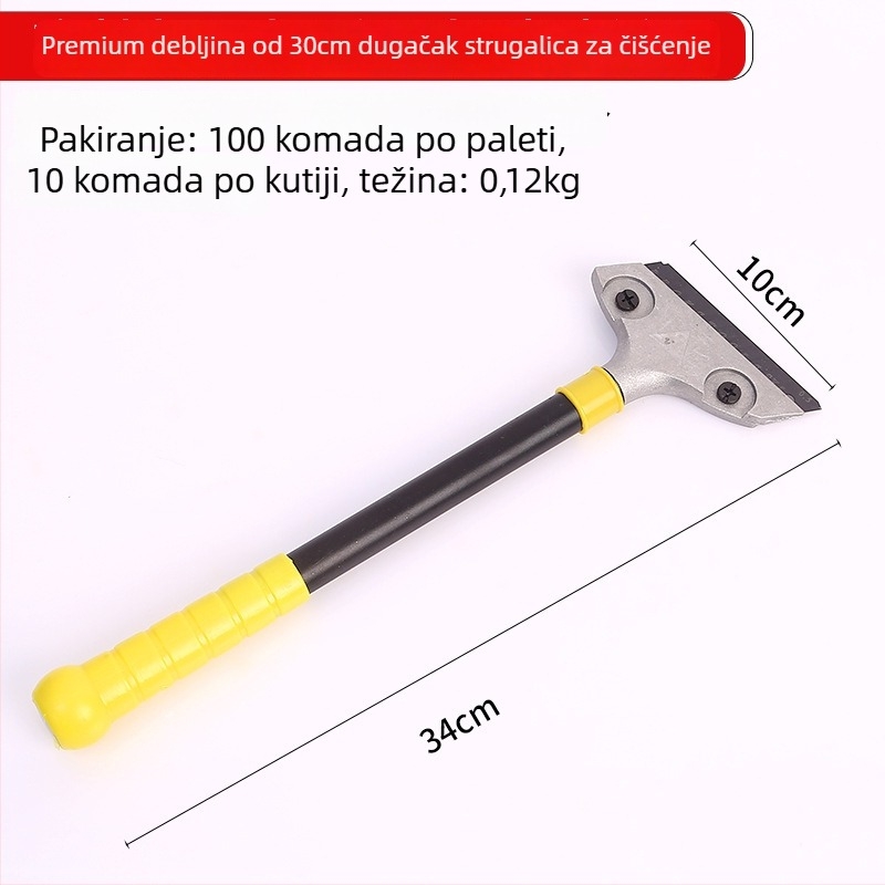 Škrapač za staklo: uklanjanje ljepila, za pločice i pod, s oštricom od plastike i aluminijske legure