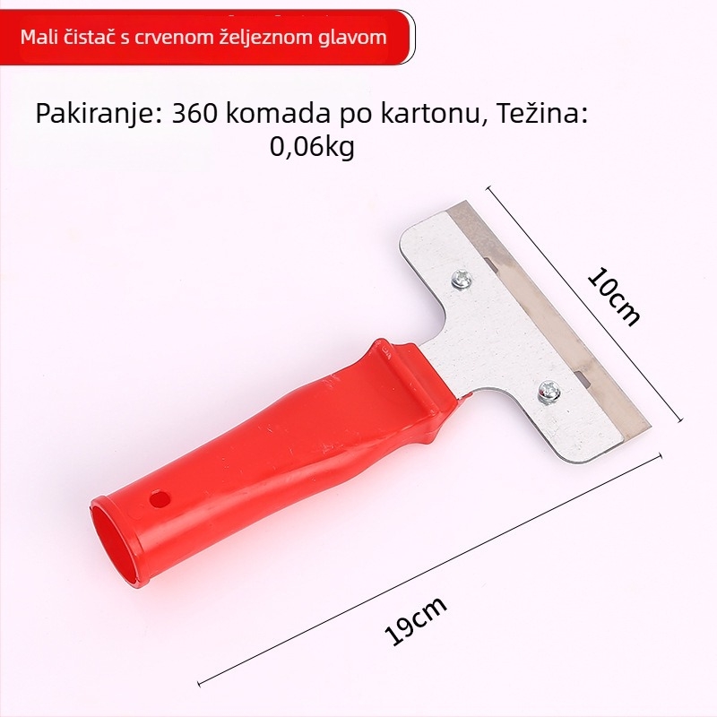 Škrapač za staklo: uklanjanje ljepila, za pločice i pod, s oštricom od plastike i aluminijske legure