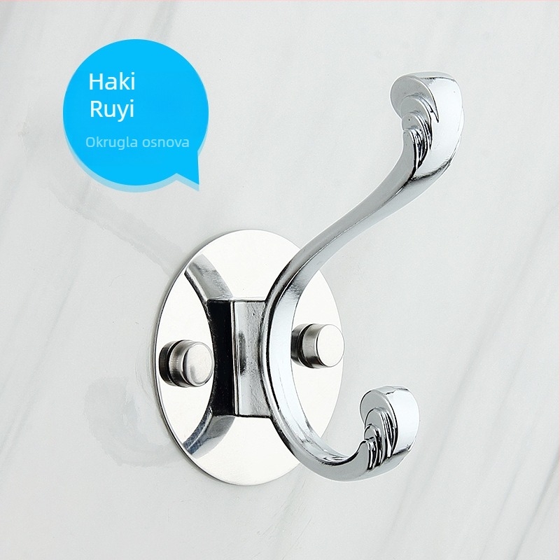 Vješalica za odjeću, zidna, od nehrđajućeg čelika i aluminijske zlitine, elektroplatiranje, moderni minimalisticki stil