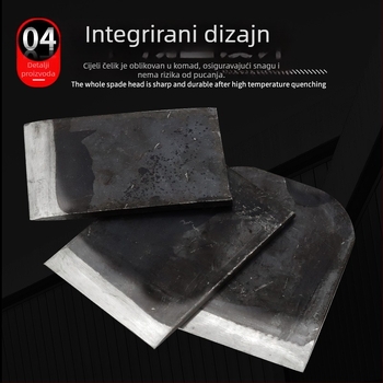 Dodatak oštrice od mangan čelika za cementnu lopatu — zavarivanje šljake i čišćenje tla; model: Blade accessories; serija: Blade accessories