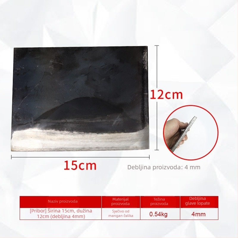 Dodatak oštrice od mangan čelika za cementnu lopatu — zavarivanje šljake i čišćenje tla; model: Blade accessories; serija: Blade accessories