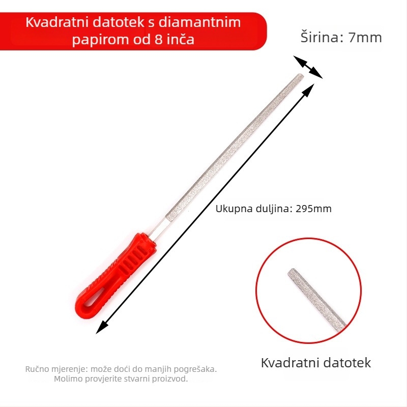 Aluminijska abrazivna velika pločasta pila – za metal, jade, keramiku i staklo; oblici: ravni, polukružni, trokutasti, kvadratni; serija DBC