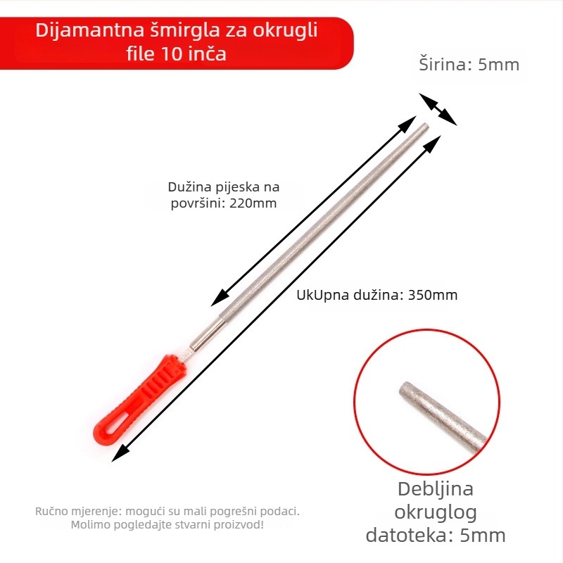 Aluminijska abrazivna velika pločasta pila – za metal, jade, keramiku i staklo; oblici: ravni, polukružni, trokutasti, kvadratni; serija DBC