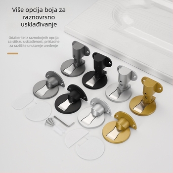 Pribor za vrata - bezbušnog magnetsko podnožno privlačenje, prilagodljiv snažan magnet, tiši amortizer za vrata, model 822/821, ručno upravljanje