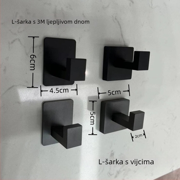 Nerđajućeg čelika zidni držač za kaban, jednostavan kuk, za kupaonicu i hodnik, stil Light Luxury, težina 0.1 kg, završna obrada: brušenje i lakiranje