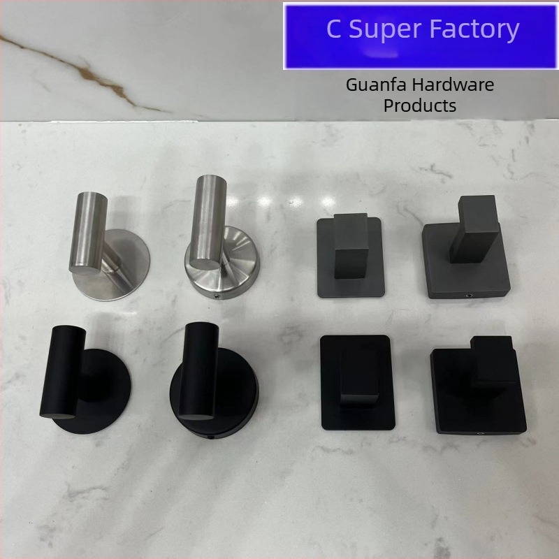 Nerđajućeg čelika zidni držač za kaban, jednostavan kuk, za kupaonicu i hodnik, stil Light Luxury, težina 0.1 kg, završna obrada: brušenje i lakiranje