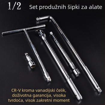 Produžni štap za nadstavni ključ, 24 inča, 1/2 pogonski, za popravak automobila