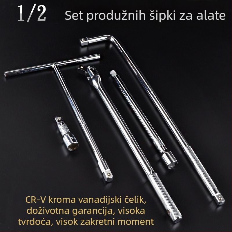 Produžni štap za nadstavni ključ, 24 inča, 1/2 pogonski, za popravak automobila