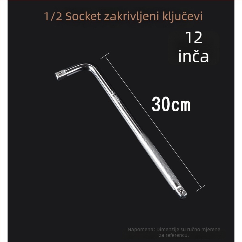 Produžni štap za nadstavni ključ, 24 inča, 1/2 pogonski, za popravak automobila
