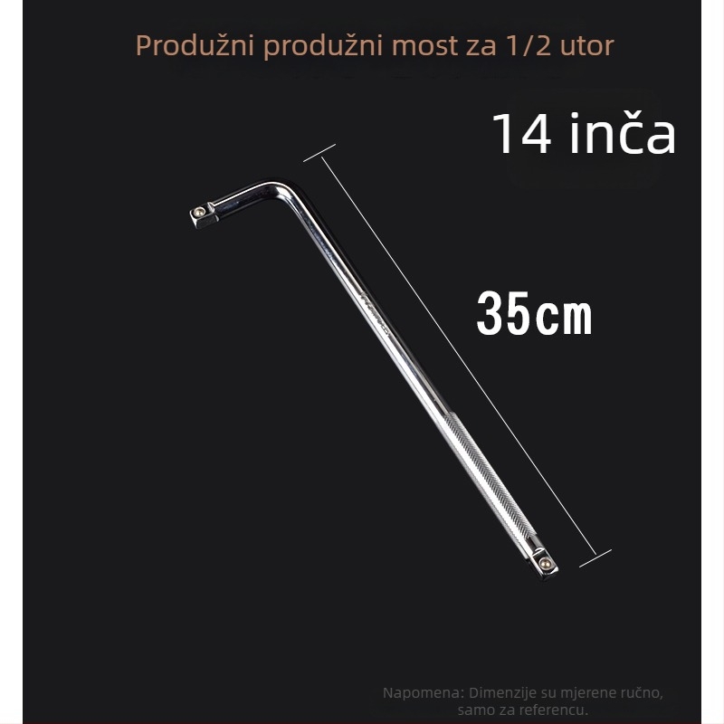 Produžni štap za nadstavni ključ, 24 inča, 1/2 pogonski, za popravak automobila