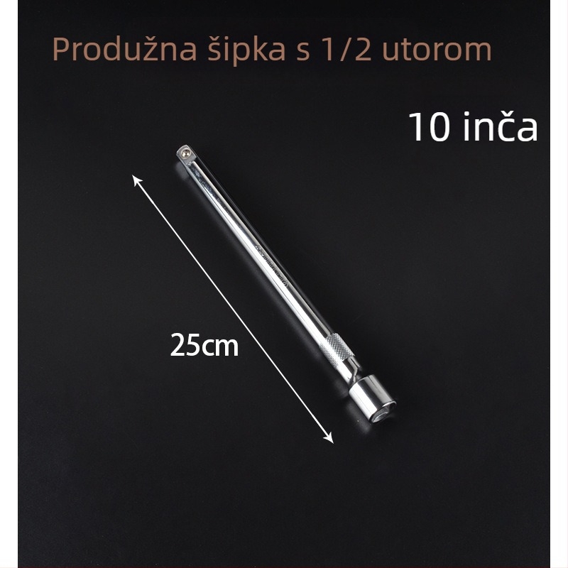 Produžni štap za nadstavni ključ, 24 inča, 1/2 pogonski, za popravak automobila