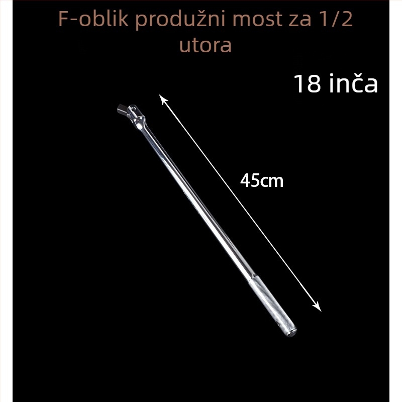 Produžni štap za nadstavni ključ, 24 inča, 1/2 pogonski, za popravak automobila