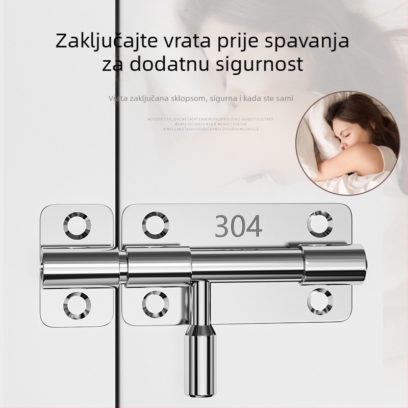 Brava od nehrđajućeg čelika 304 za drvena vrata i prozore, površinski montirana, lijevo i desno