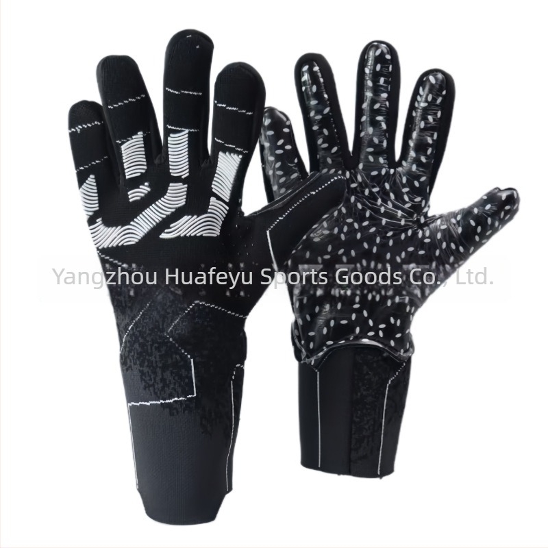 Rukavice za vratara - latex materijal, pleteni dizajn, prilagodljive, prozračna, pogodne za nogomet