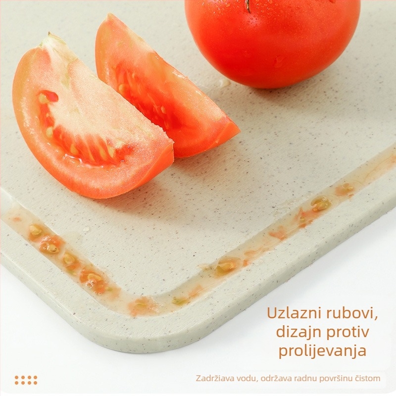 Daska za rezanje od pšenične slame – antibakterijska, protiv plijesni, protiv klizanja (Materijal: pšenična slama; Marka: Fu Yue; Značajke: antibakterijska, protiv plijesni, protiv klizanja)