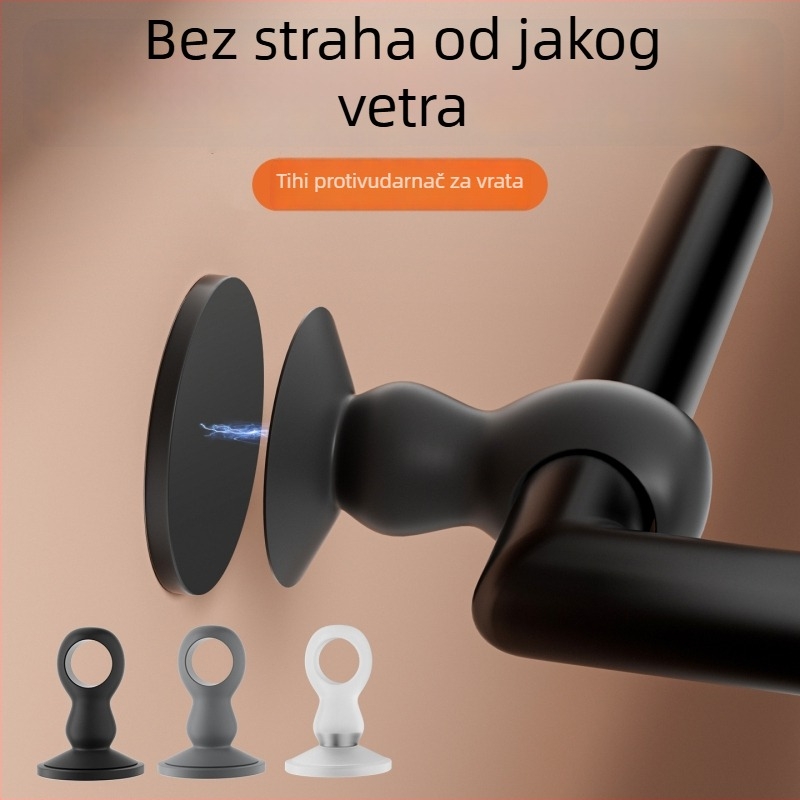 Silikonski magnetski zaustavljač vrata, zidni montažni, tih apsorber udara