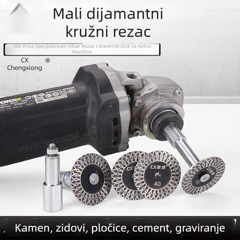 Presentable Dijamantni disk za kutnu brusilicu – rezanje granita, kamena i betona – suho rezanje