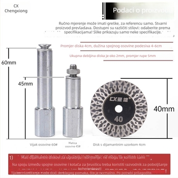 Presentable Dijamantni disk za kutnu brusilicu – rezanje granita, kamena i betona – suho rezanje