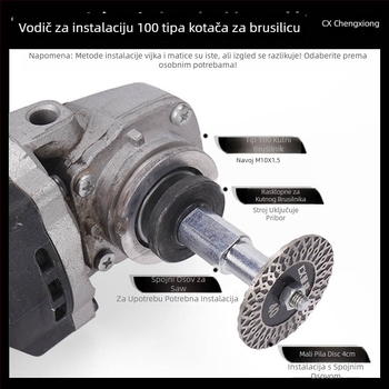 Presentable Dijamantni disk za kutnu brusilicu – rezanje granita, kamena i betona – suho rezanje