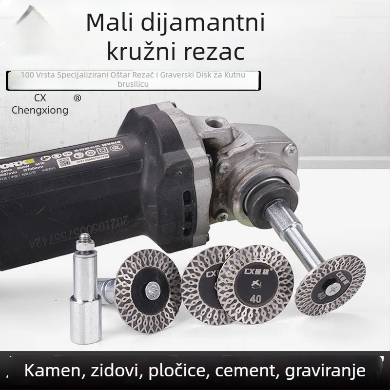 Presentable Dijamantni disk za kutnu brusilicu – rezanje granita, kamena i betona – suho rezanje