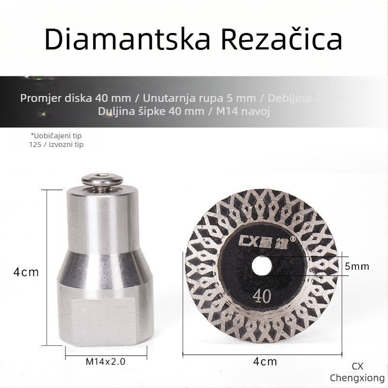 Presentable Dijamantni disk za kutnu brusilicu – rezanje granita, kamena i betona – suho rezanje