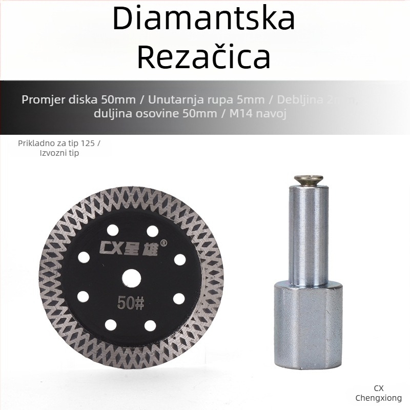 Presentable Dijamantni disk za kutnu brusilicu – rezanje granita, kamena i betona – suho rezanje