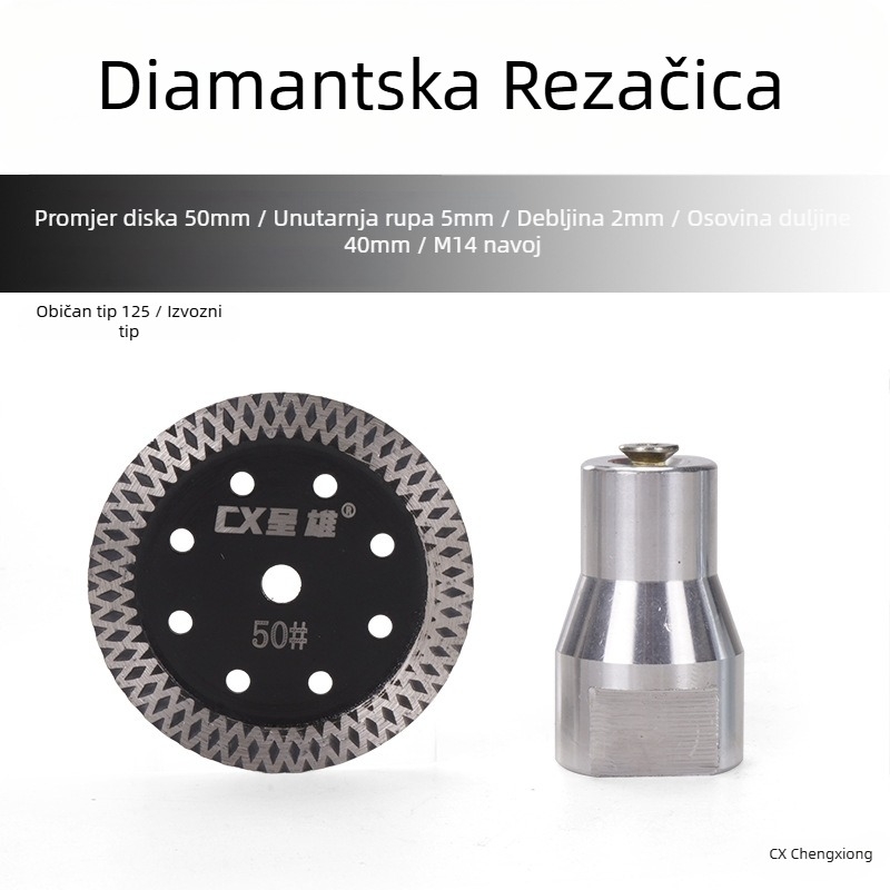 Presentable Dijamantni disk za kutnu brusilicu – rezanje granita, kamena i betona – suho rezanje