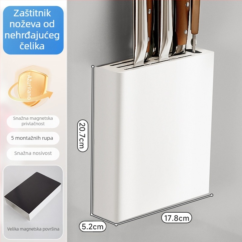 Kuhinjski magnetski pegboard zidni organizator - višestruka namjena, karbon čelik, moderni minimalistički stil, lansiran 2024