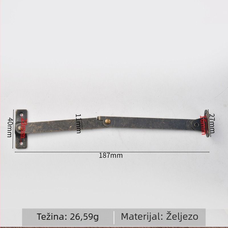 Željezni obični H-oblik šarka za drvene kutije, model 359, završna obrada površine: druga, marka Wenzhou Platinum Liite