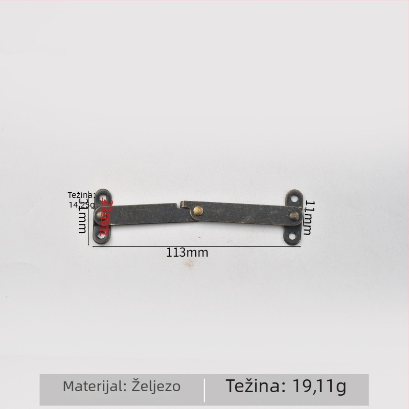 Željezni obični H-oblik šarka za drvene kutije, model 359, završna obrada površine: druga, marka Wenzhou Platinum Liite