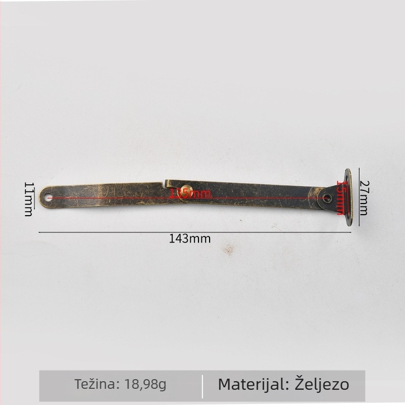 Željezni obični H-oblik šarka za drvene kutije, model 359, završna obrada površine: druga, marka Wenzhou Platinum Liite