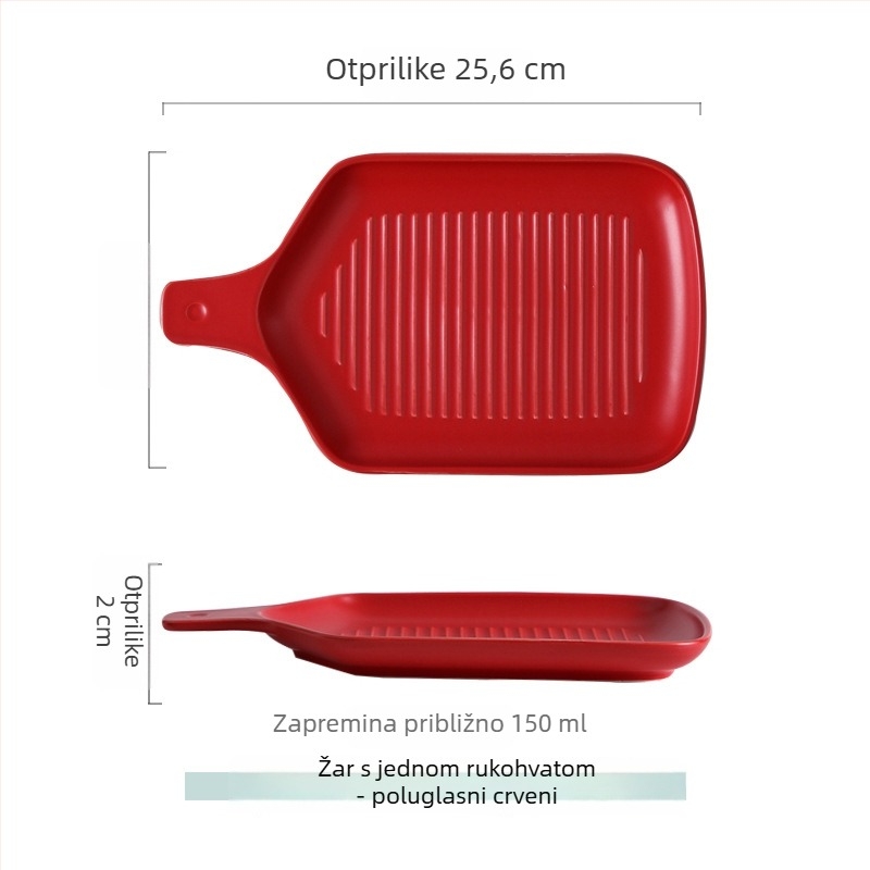Porcelanski tanjur, nepravilan oblik, moderan minimalistički stil, pogodna za mikrovalnu pećnicu, Yehua ceramics