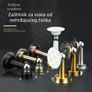 Nerđajući čelični magnetski stopper za vrata, zidni montaža, automatsko upravljanje, model 888, elektroplatirani završni sloj