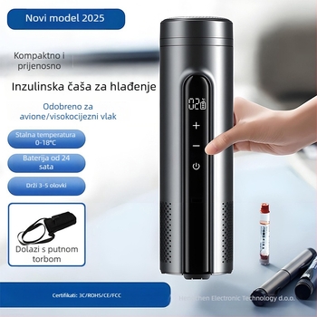 Termoelektrični automobilni hladnjak, prijenosni i punjivi (zapremina do 5 L, snaga 10W, hlađenje do 2°C, grijanje do 18°C)