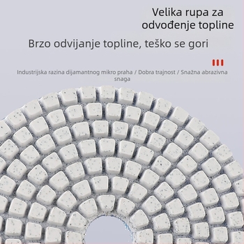 Disk za poliranje za kutnu brusilicu – mramor, granit i kvarcni kamen