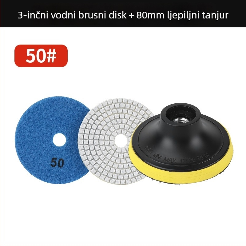 Disk za poliranje za kutnu brusilicu – mramor, granit i kvarcni kamen