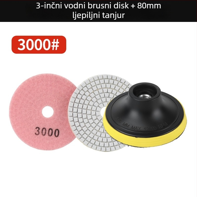 Disk za poliranje za kutnu brusilicu – mramor, granit i kvarcni kamen