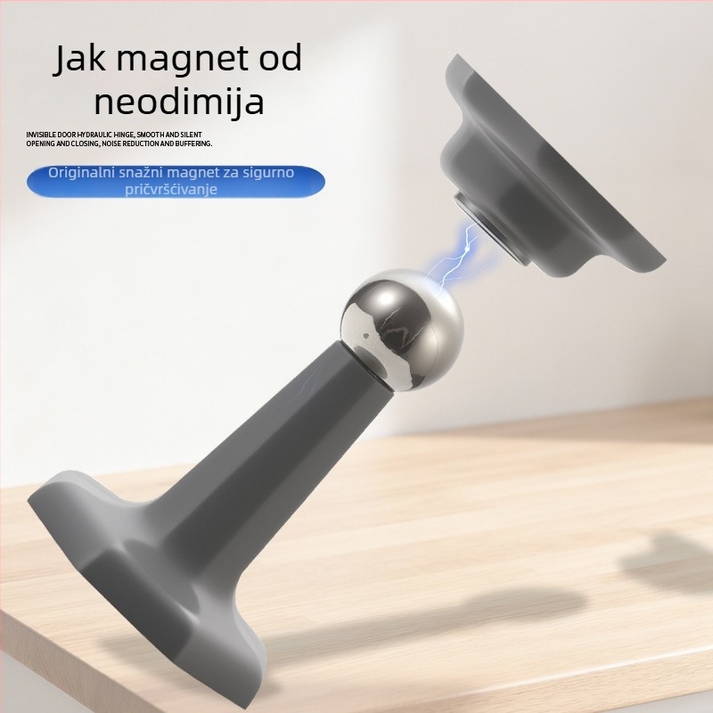 Magnetski silikonski zaustavljač vrata, montaža bez bušenja, otpornost na sudare, kupaonica, ručno upravljanje, modern dizajn