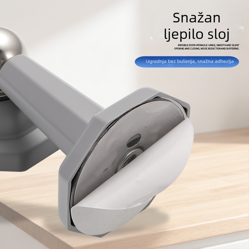 Magnetski silikonski zaustavljač vrata, montaža bez bušenja, otpornost na sudare, kupaonica, ručno upravljanje, modern dizajn