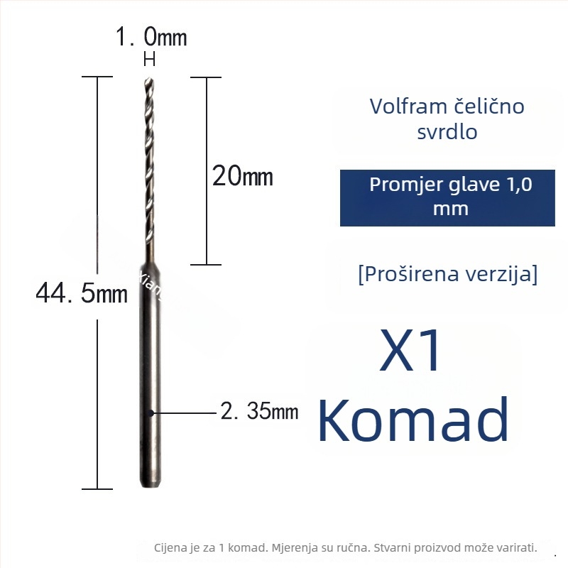 Volframovo čelično spiralno svrdlo za drvo i rezbarenje