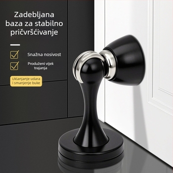 Tiha zaustavljač vrata od cinkove legure, zidni montažni, model YH238, elektroplatirani završni sloj