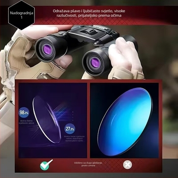 Dječji binokli 10x – Prijenosni vanjski binokli, s 8° vidnim poljem, zoom funkcija, mogućnost prilagođene privatne marke