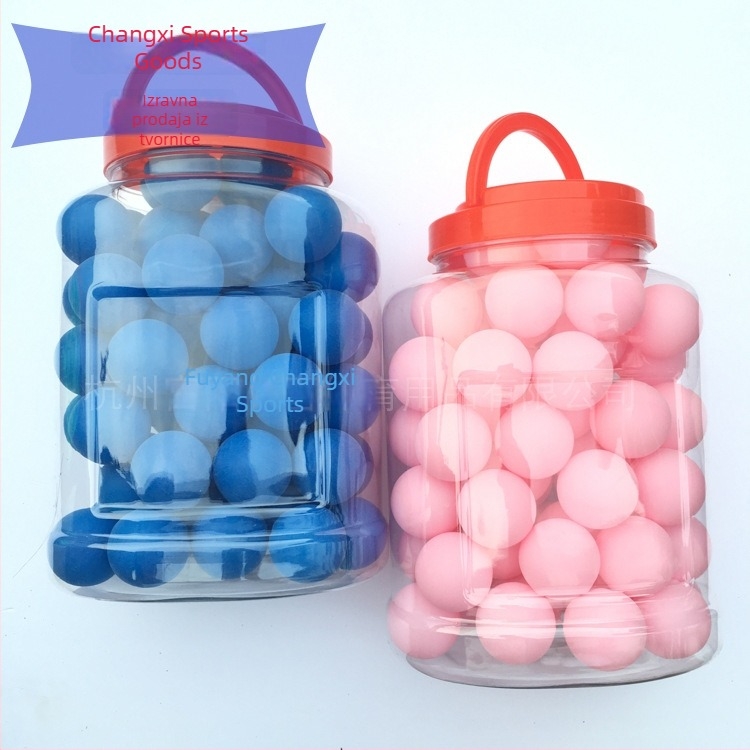 Loptice za stolni tenis Long Joy — mat površina, bezšivne, PP materijal, mogućnost prilagodbe