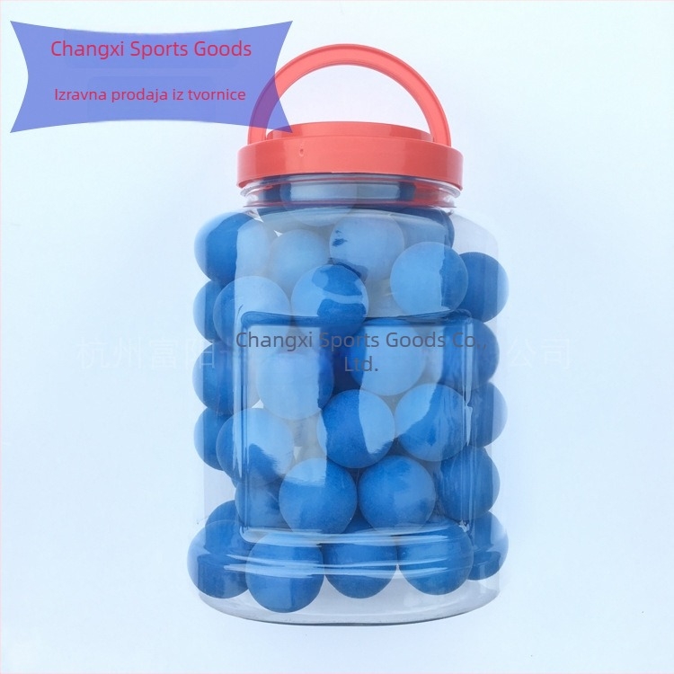 Loptice za stolni tenis Long Joy — mat površina, bezšivne, PP materijal, mogućnost prilagodbe