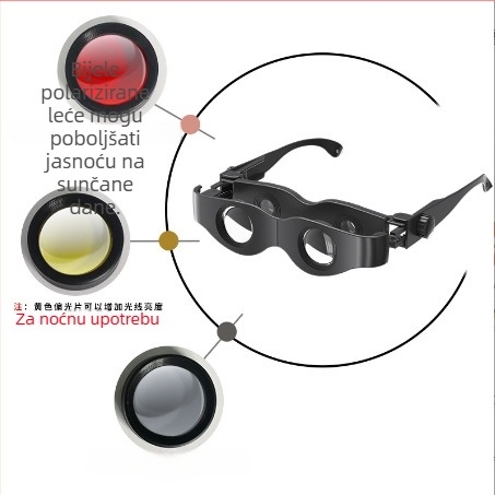 Ribolovni teleskop s HD optikom, prilagodljivo zumiranje i polarizirana leća za otvoreni ribolov