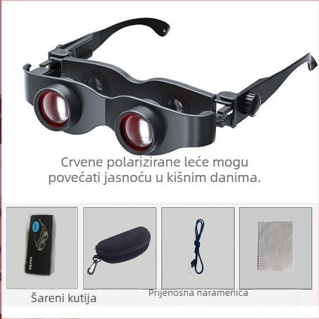 Ribolovni teleskop s HD optikom, prilagodljivo zumiranje i polarizirana leća za otvoreni ribolov