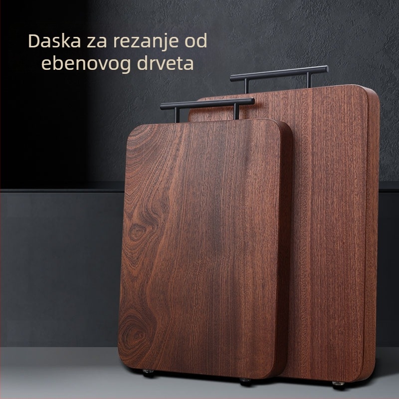Masivna drvena daska za rezanje s uzorkom šahovnice