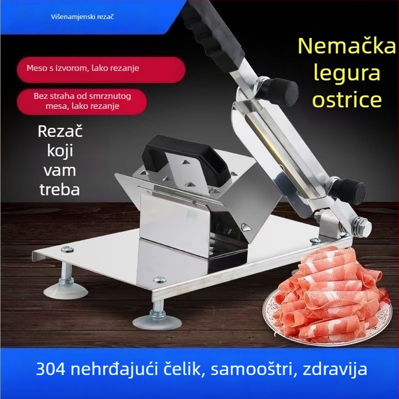 Ručni rezač mesa – za zamrznuto i kuhano meso, od kompozitnog čelika