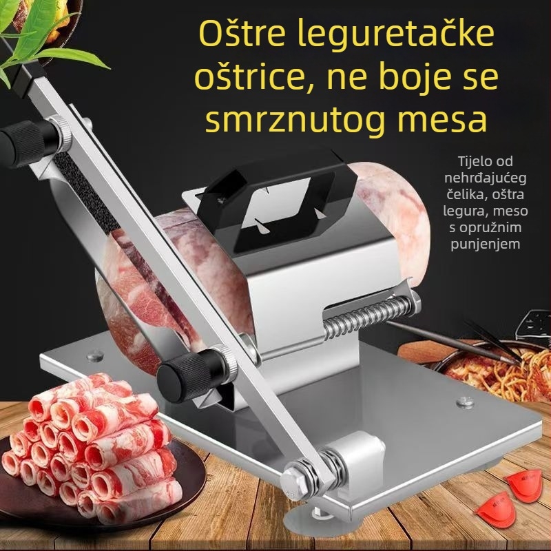Ručni rezač mesa – za zamrznuto i kuhano meso, od kompozitnog čelika
