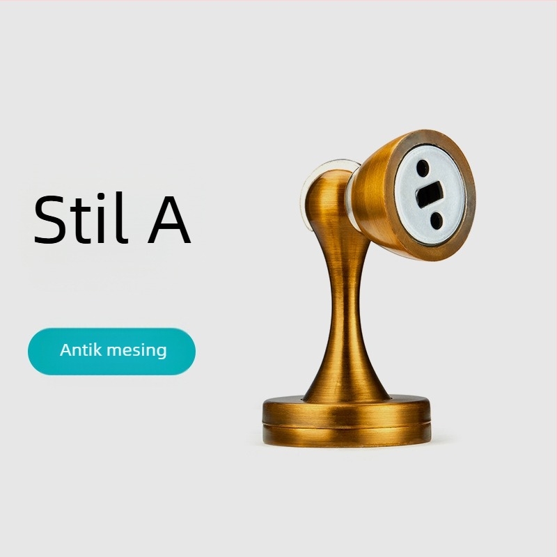 Vrata usisavač od cinkovog legura, snažan magnetski model, zidni montaža, završna žičana uzorak, za unutarnja drvena vrata